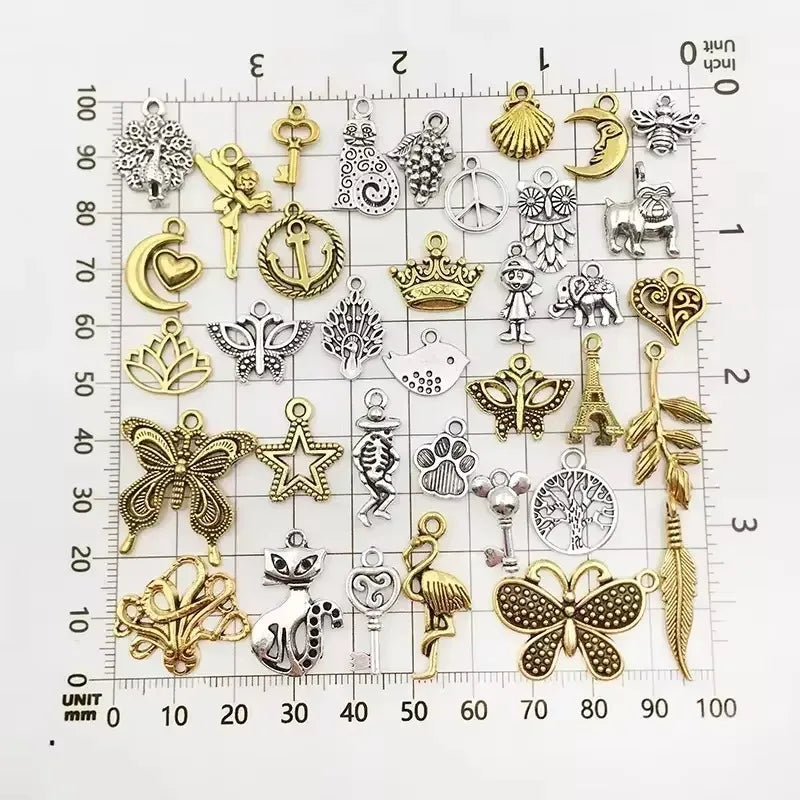 Mixed Tibetan Silver Animal Pendant Charms For Jewelry Making