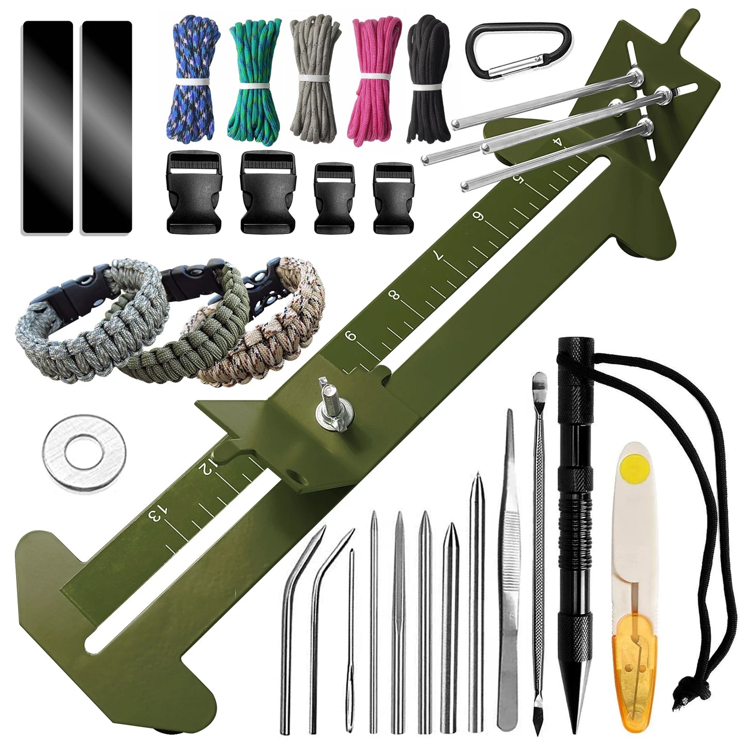 Paracord Jig Kit With Marlin Spike Tool For DIY Bracelets