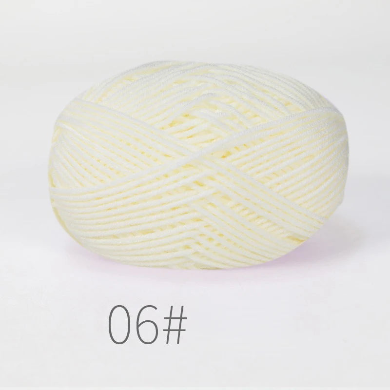 Milk Cotton Yarn Set 5Pcs For Crochet And Knitting