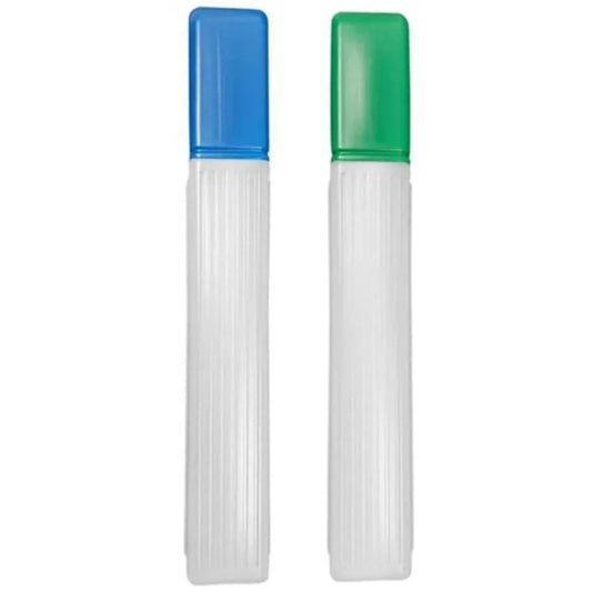 2 Pieces Knitting Needle Storage Tube Case Container, Plastic Knitting Pins Box Sewing Needle Tube Sewing Needle Holder Embroid
