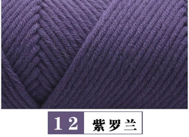 Cotton Acrylic Blended Yarn Light Worsted for Knitting Crochet