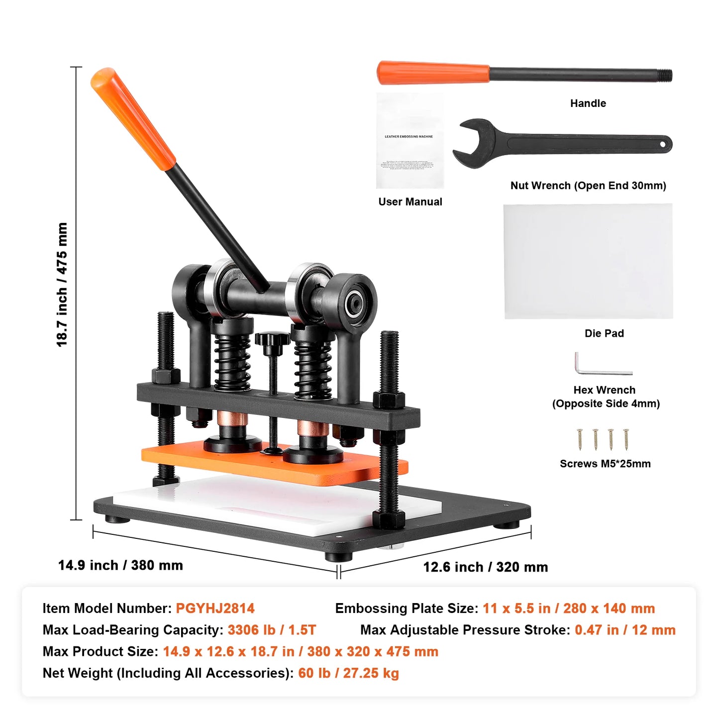 SucceBuy Leather Cutting Machine With Embossing Plate Die Cutter