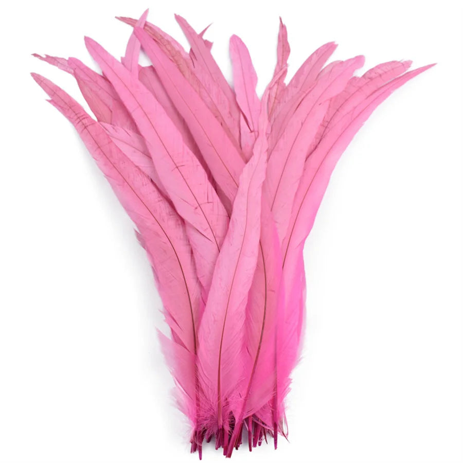 Rooster Feathers 100 Pieces Natural DIY Crafts Plumes For Weddings