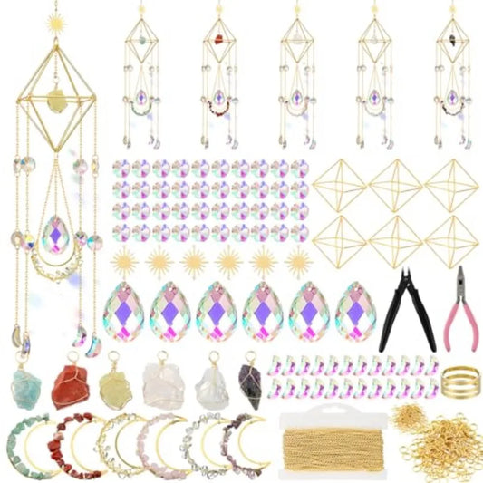 Crystal Sun Catcher Craft Kit With Rainbow Pendants