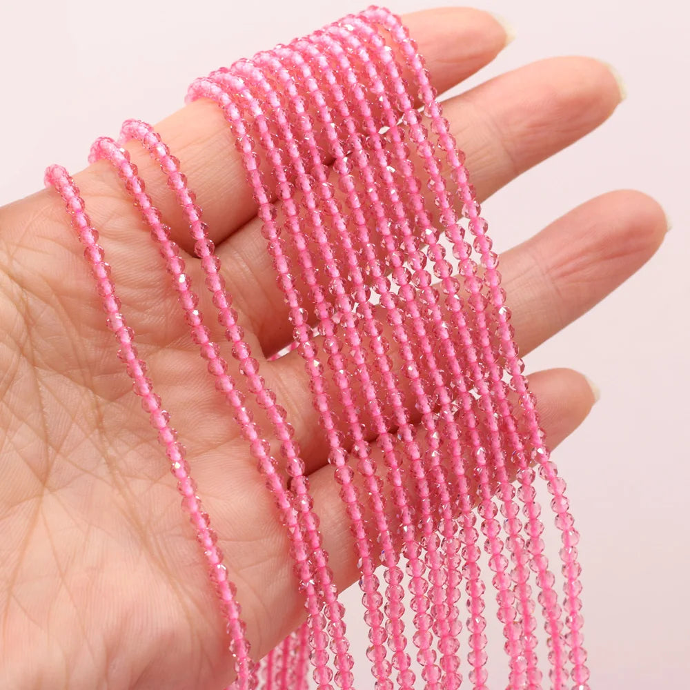 Beads 2mm Natural Semi-Precious Stones Spinel Dark Green Loose Bead for Women Jewelry Making DIY Bracelet Necklace 38cm