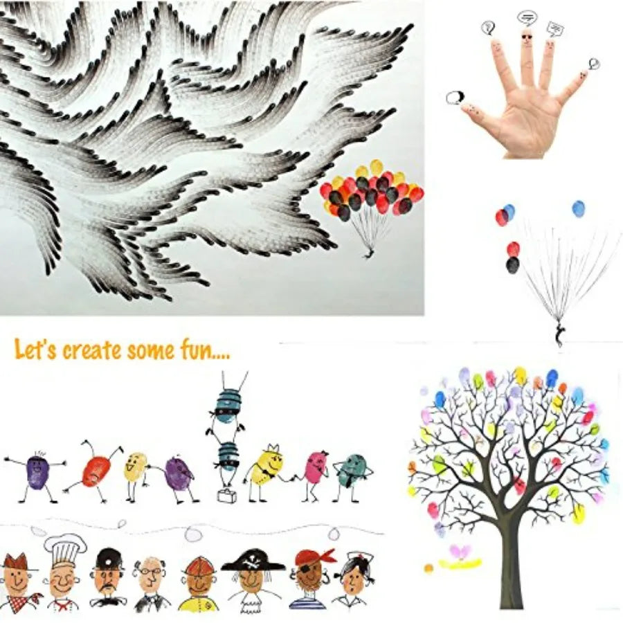 Craft Ink Pad Set For Stamps Paper Wood Fabric Pack
