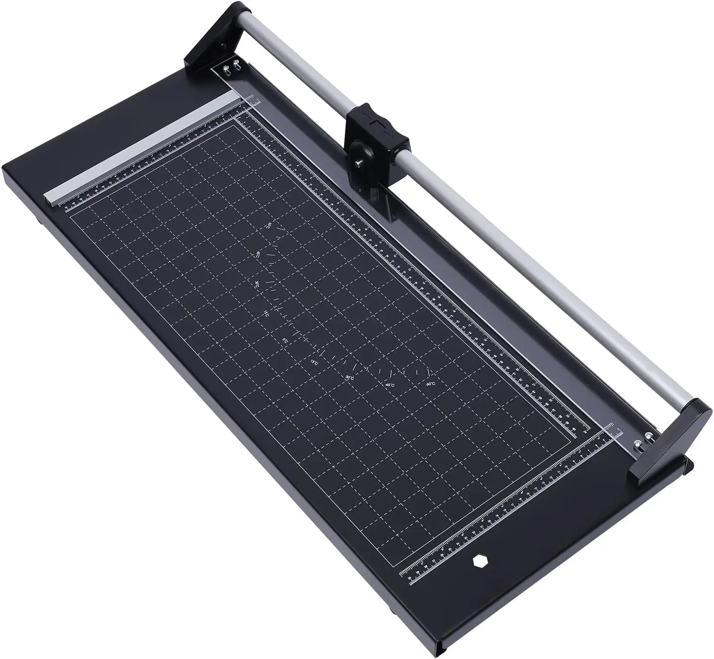 Manual Precision Sliding Rotary Paper Trimmer 24Inch Photo Paper Film PVC Rolling Cutter Trimmer Paper Craft Tool w/Sharp Blade