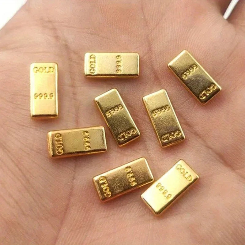 Simulated Mini Gold Bar Zinc Alloy Home Decor Gift