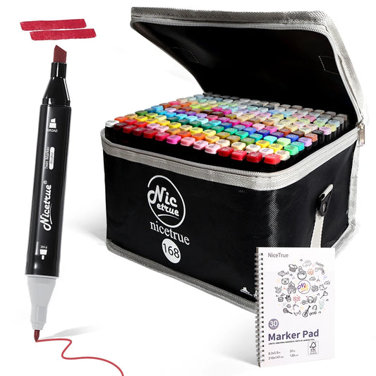 Premium Dual Tip Permanent Alcohol Markers For Drawing And Coloring