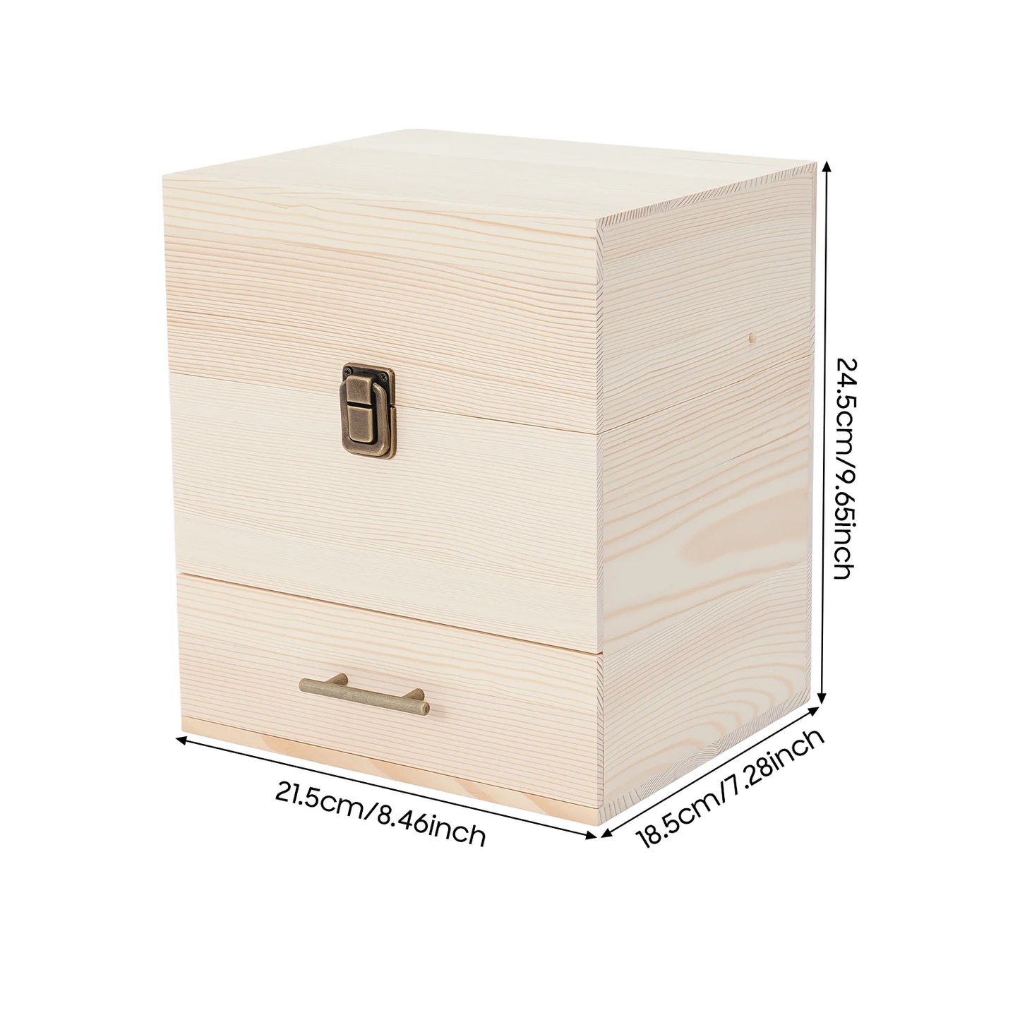 Multi-Tier Essential Oil Storage Box Organizer for 10ml Bottles