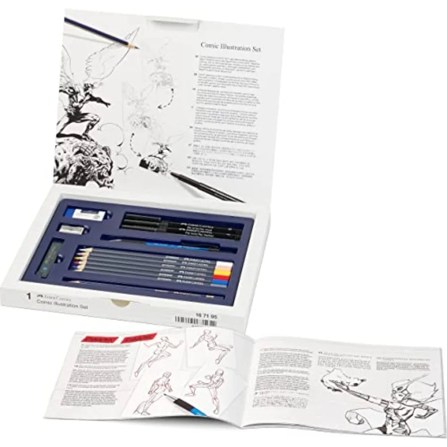 Comic Illustration Set for Superhero Drawing Kit with Pitt Pens