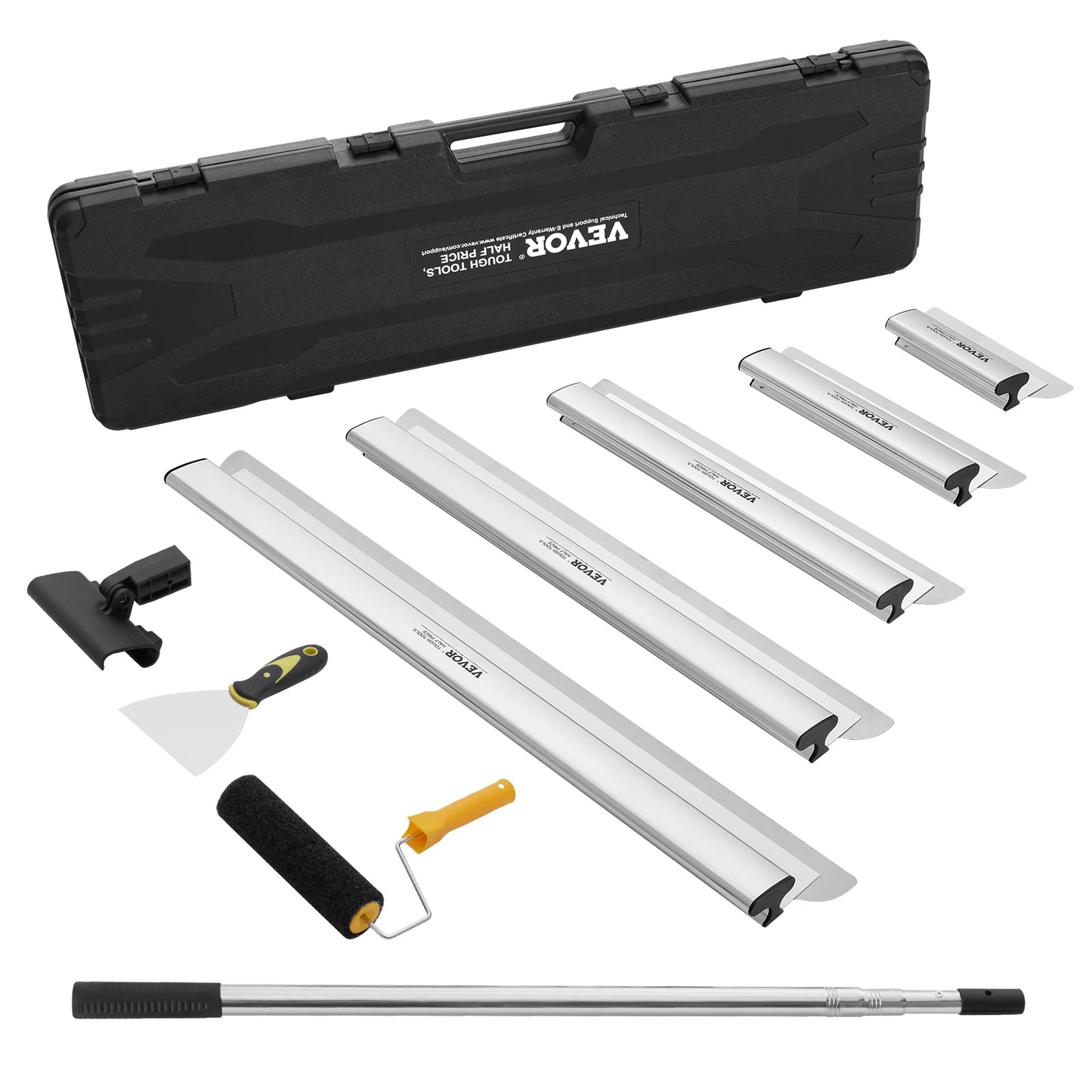 Professional Drywall Skimming Blade Set with Extension Pole
