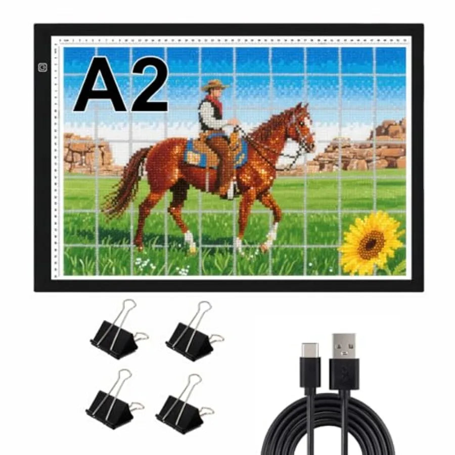 Adjustable LED Light Pad For Drawing Diamond Art Crafting