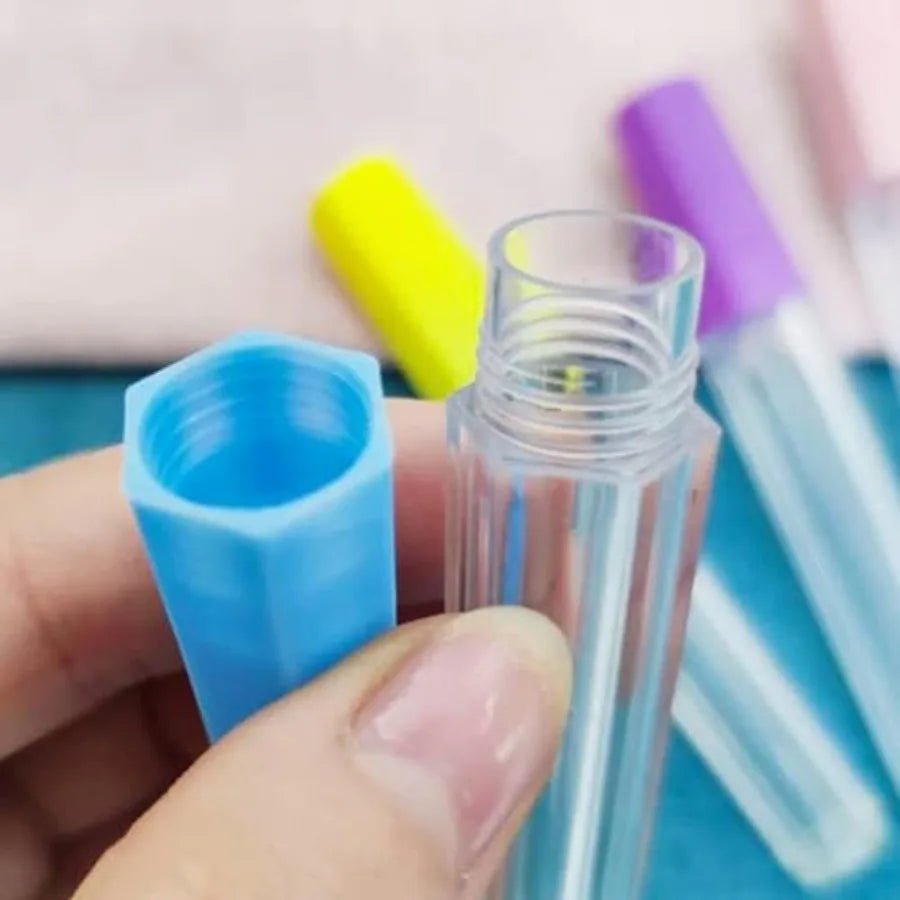 4Pcs Plastic Needle Storage Tubes, Needle case, Needle Holder Clear Sewing Container for Embroidery and Knitting