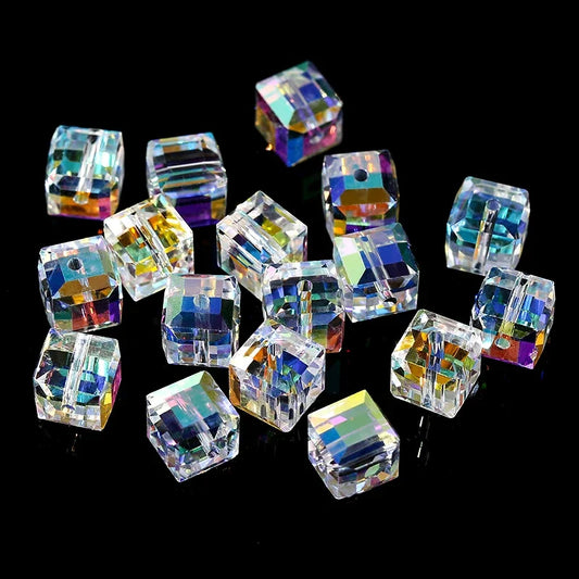 QIAO DIY Crystal Bead Set AB Finish For Jewelry Making