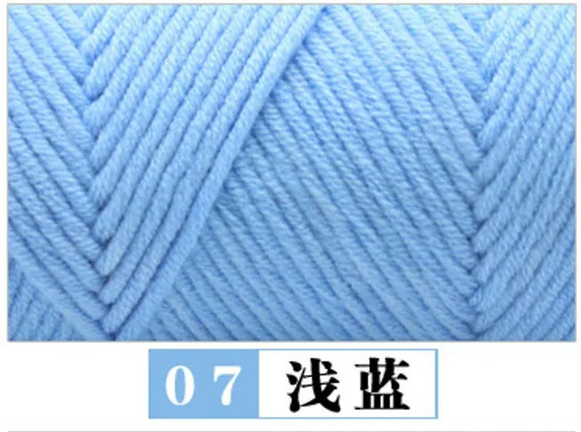 Cotton Acrylic Blended Yarn Light Worsted for Knitting Crochet