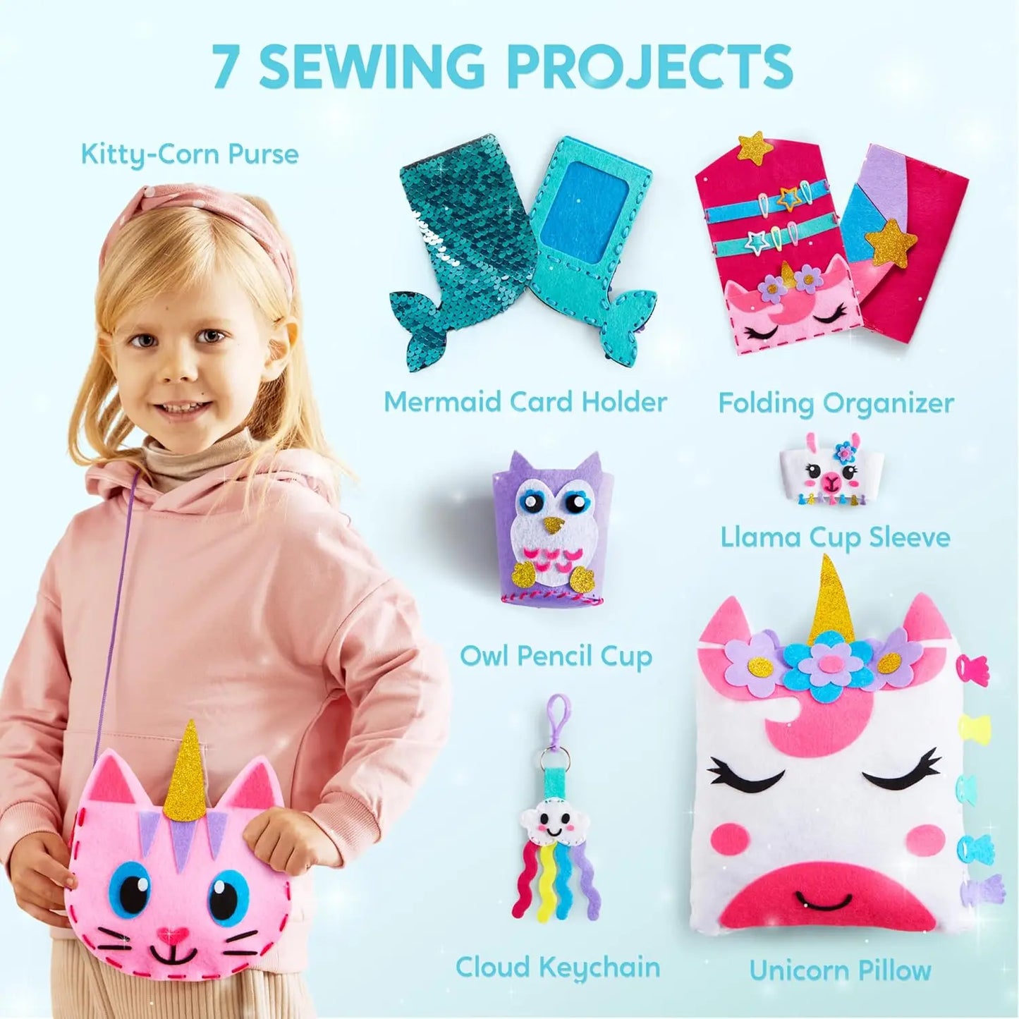 Joyfy My First Kids Sewing Kit: Seven Easy Projects