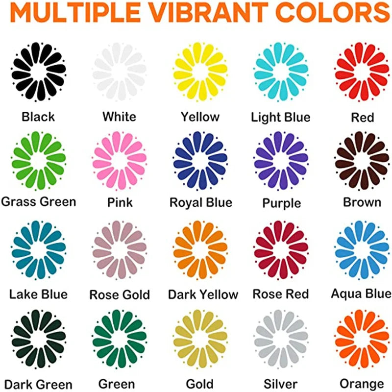 HTVRONT Heat Transfer Vinyl Roll For Cricut Easy To Cut