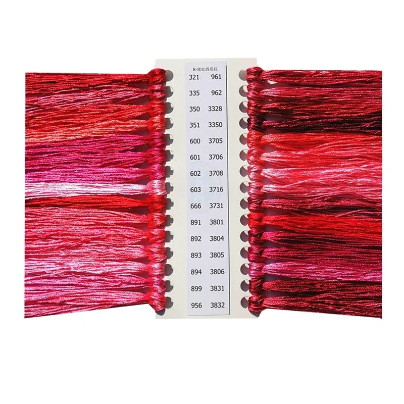 DREAMCREATE Silk Threads For Cross Stitch Matching DMC Floss