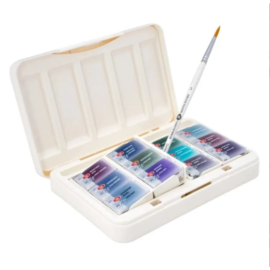 Granulating Watercolor Set 12 Full Pans Professional Artist Paints