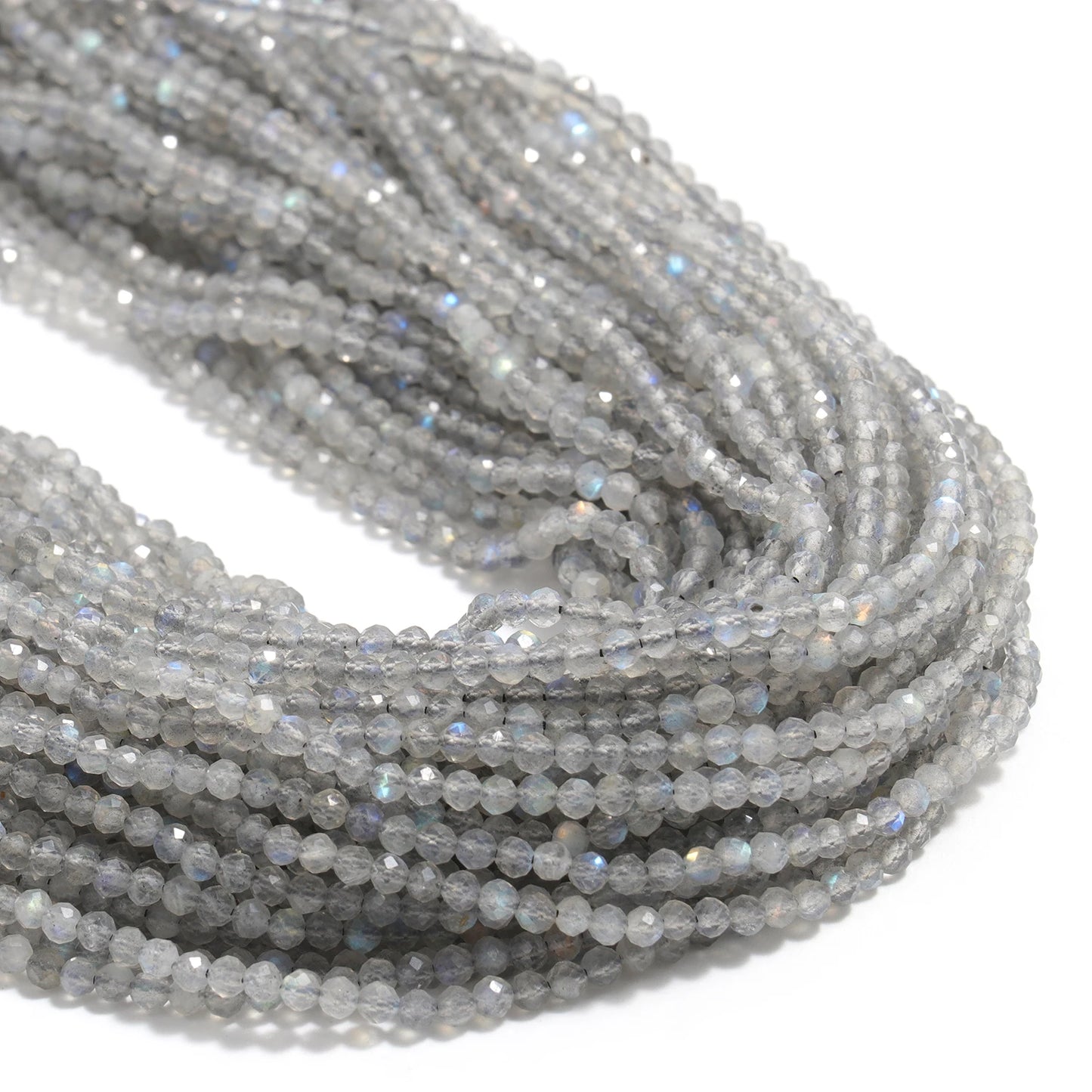 2 3 4mm Faceted Tiny Beads Natural Aquamarine Lapis Lazuli Tourmaline Amethyst Stone Beads for Jewelry Making 2030