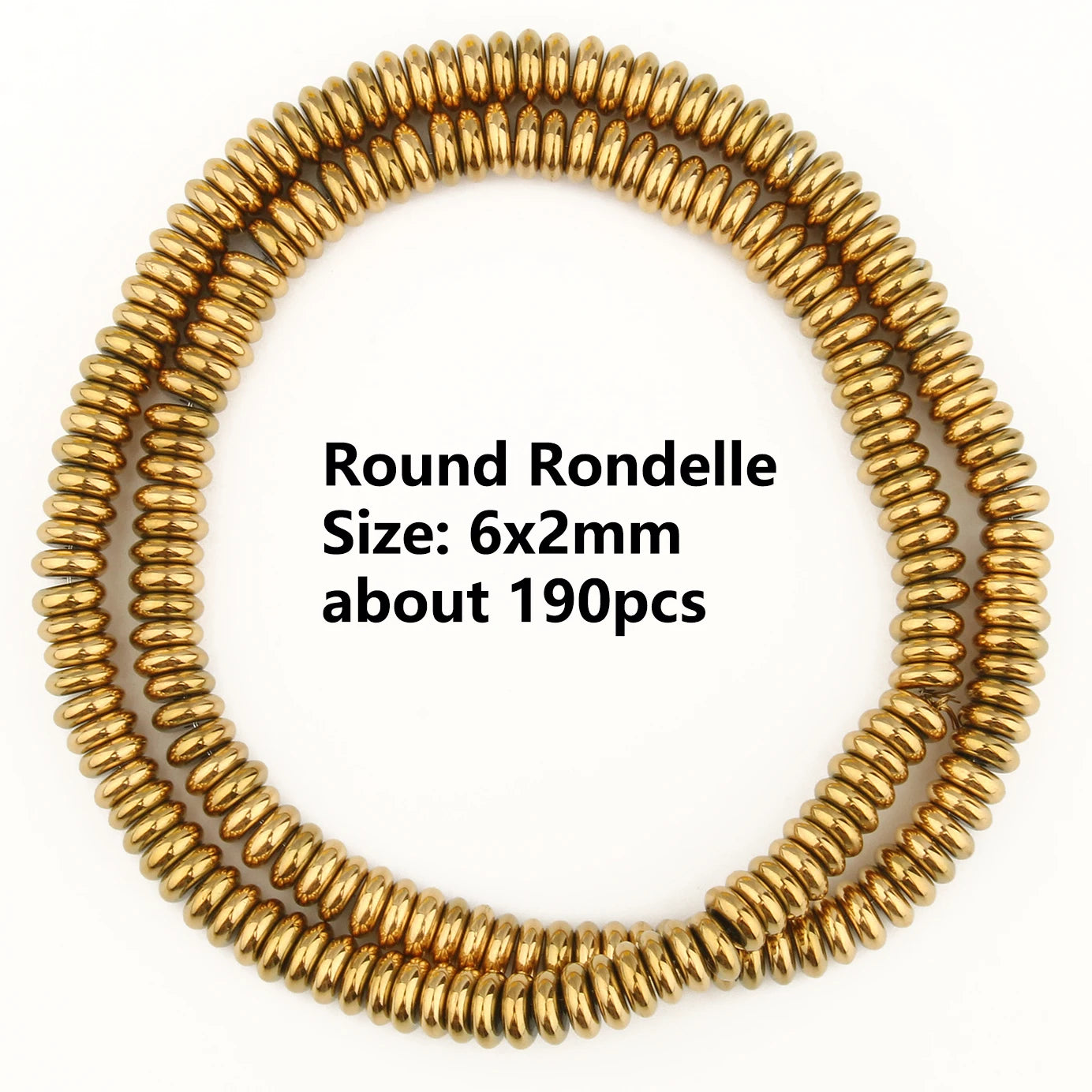 Color Retention Real Gold Plated Hematite Bead Irregular Heart Cube Rondelle Spacer Beads For Jewelry Making Diy Bracelet 15inch