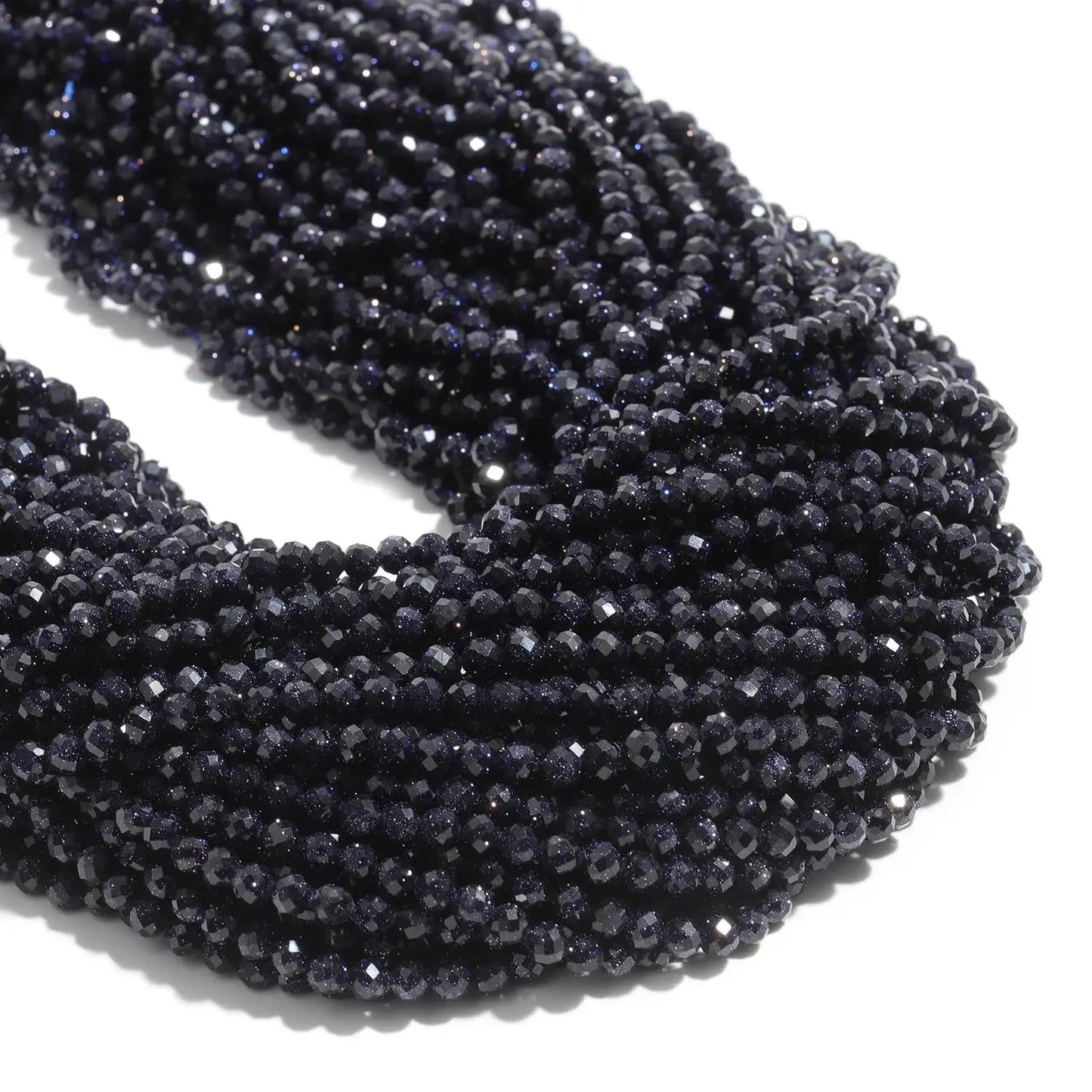 2 3 4mm Faceted Tiny Beads Natural Aquamarine Lapis Lazuli Tourmaline Amethyst Stone Beads for Jewelry Making 2030