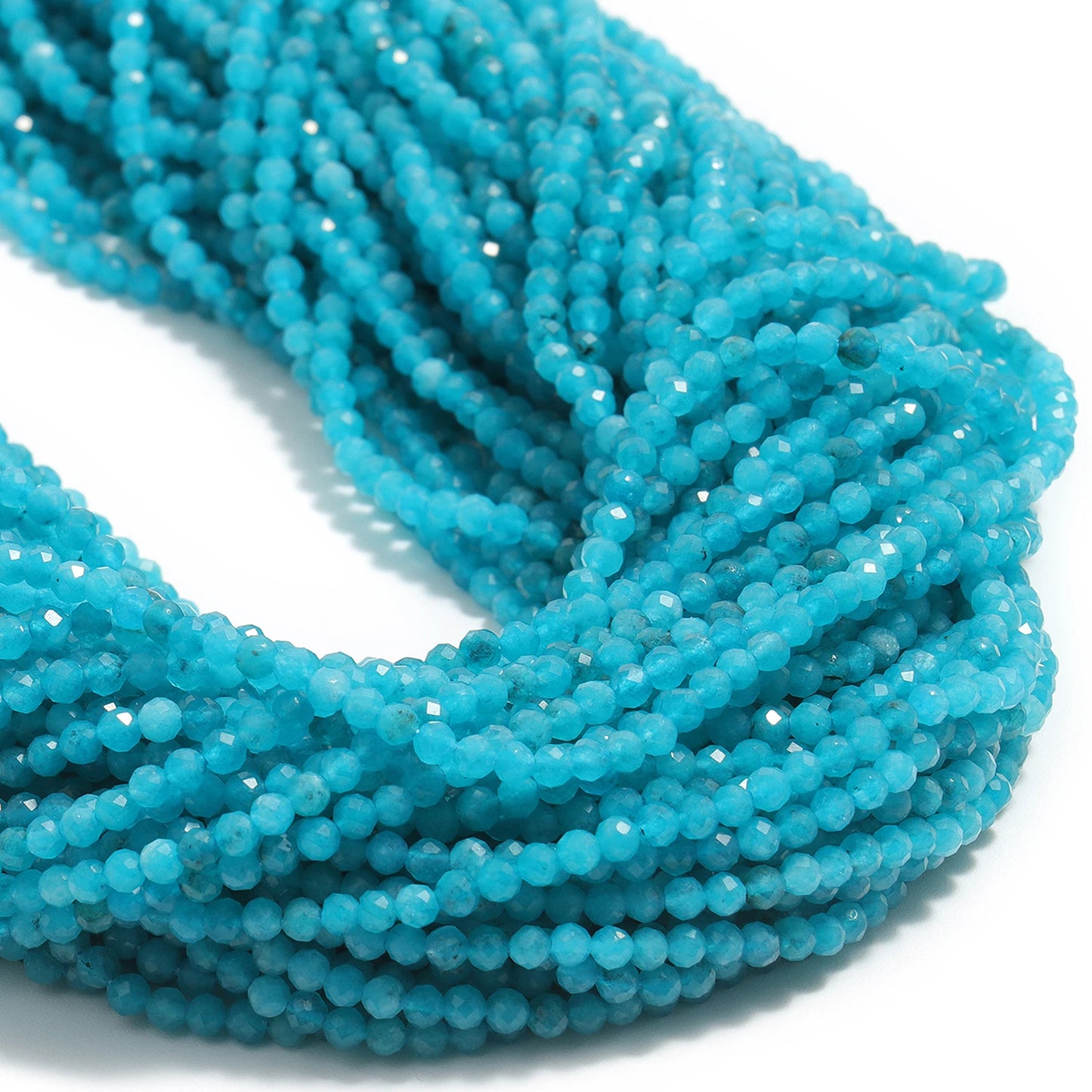 2 3 4mm Faceted Tiny Beads Natural Aquamarine Lapis Lazuli Tourmaline Amethyst Stone Beads for Jewelry Making 2030