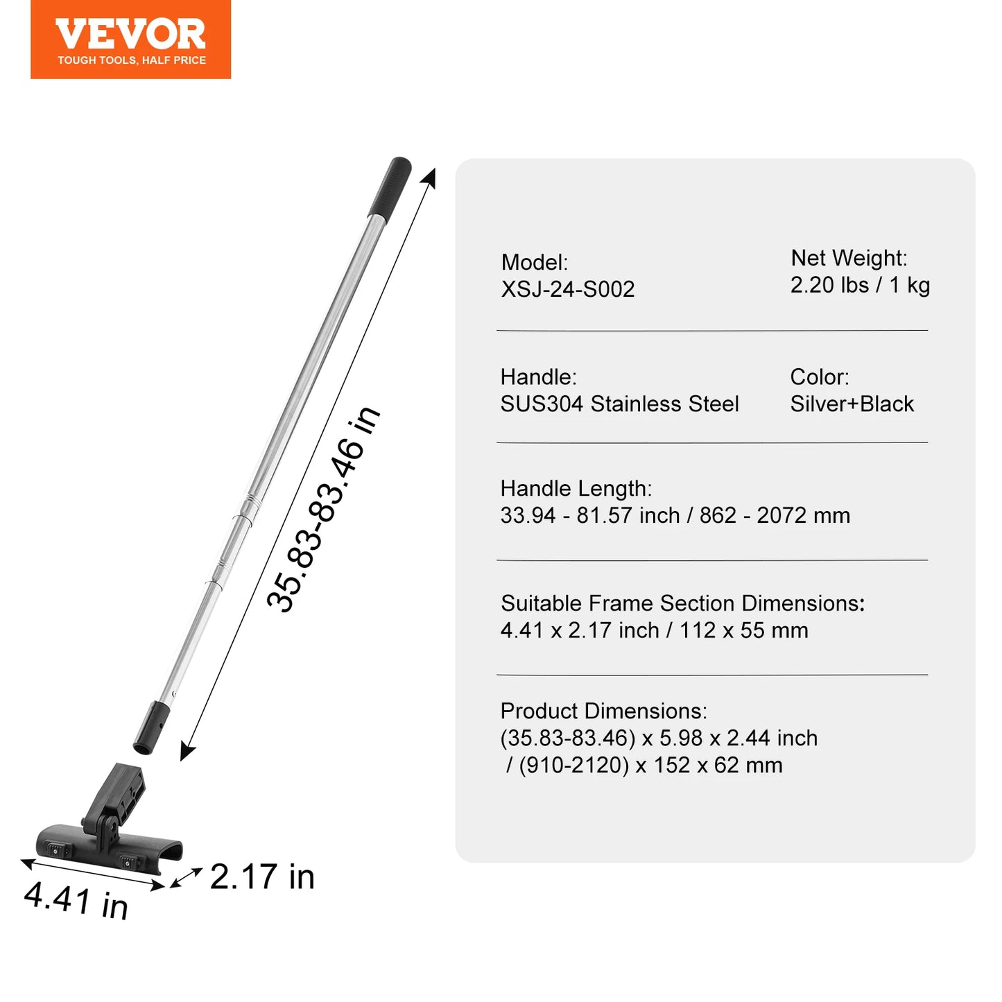 Professional Drywall Skimming Blade Set with Extension Pole